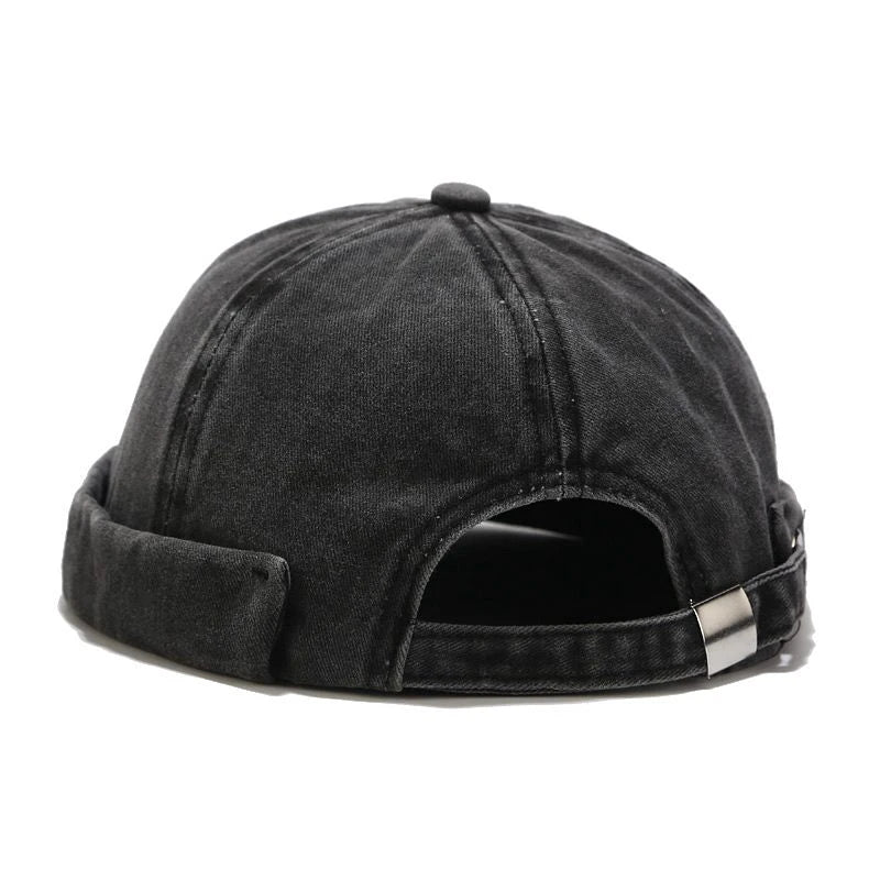 Casquette sans visière Bonnet docker breton Miki "Denim"